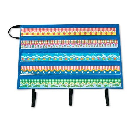 Carson Dellosa Carson-Dellosa Publishing Border Storage Pocket Chart, Blue/Clear, 41" x 24 1/2" CD5652